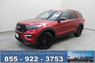 2020 Ford Explorer with Red Exterior