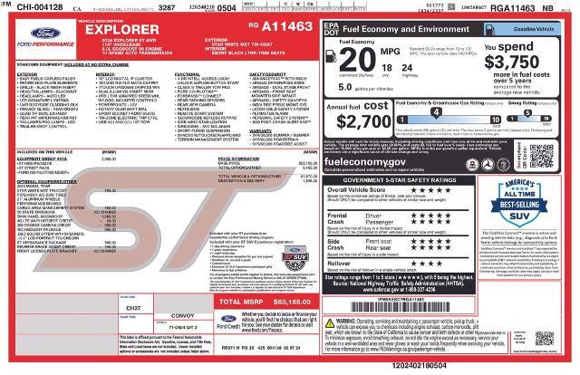 2024 Ford Explorer - $44,085