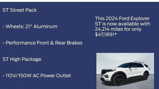 2024 Ford Explorer ST