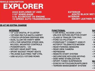 2022 Ford Explorer AWD ST 4DR SUV
