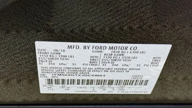 2018 Ford Explorer Sport