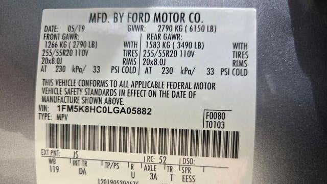 2020 Ford Explorer Platinum