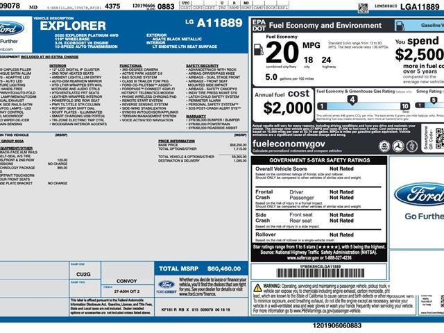 2020 Ford Explorer - $28,585