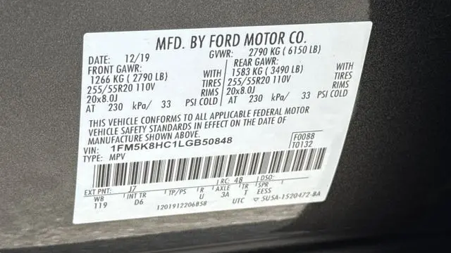 2020 Ford Explorer Platinum