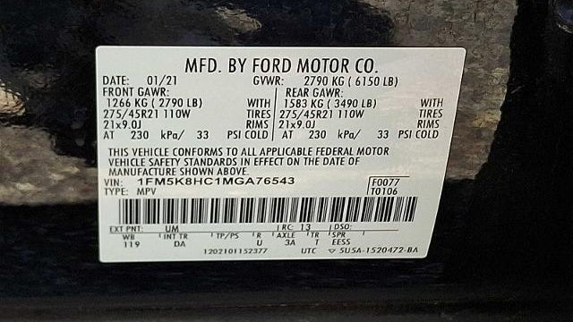 2021 Ford Explorer Platinum