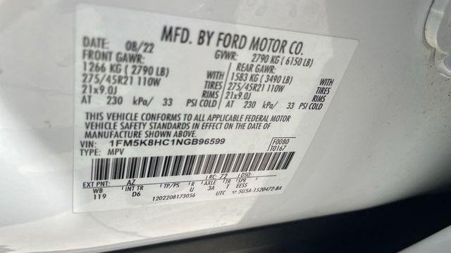 2022 Ford Explorer Platinum
