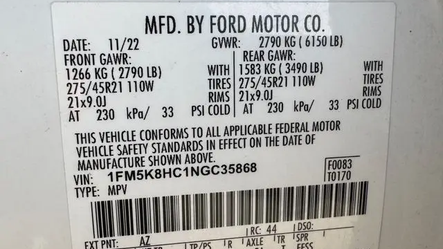 2022 Ford Explorer Platinum