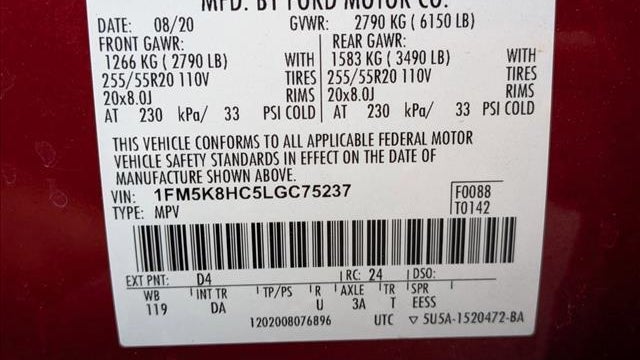 2020 Ford Explorer Platinum
