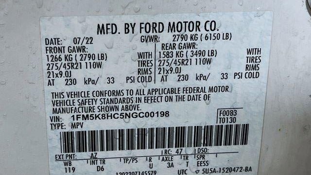 2022 Ford Explorer Platinum