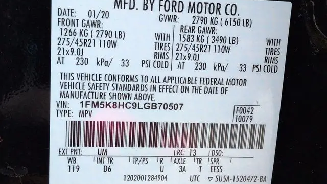 2020 Ford Explorer Platinum