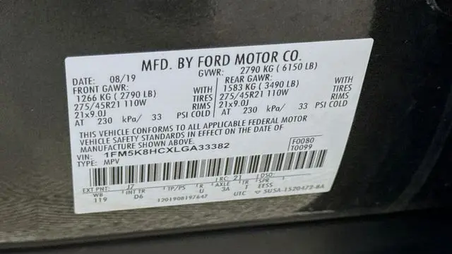2020 Ford Explorer Platinum
