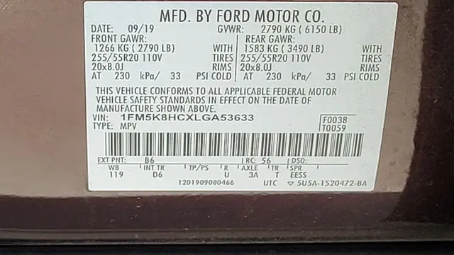 2020 Ford Explorer Platinum