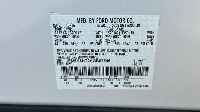 2017 Ford Explorer Platinum