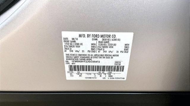 2018 Ford Explorer Platinum