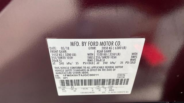 2018 Ford Explorer Platinum