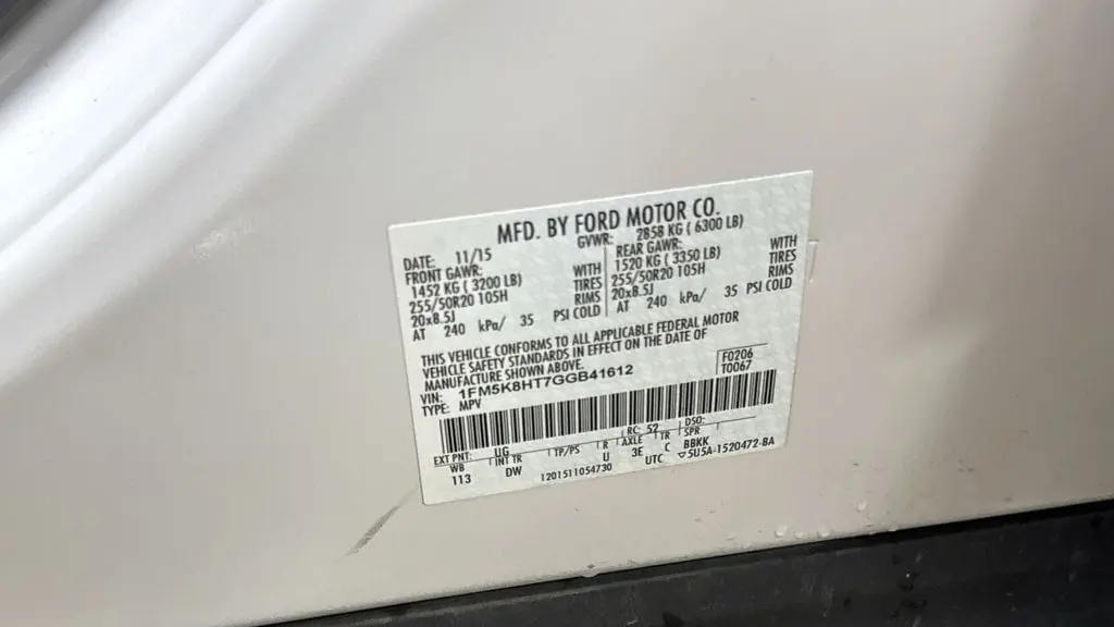 2016 Ford Explorer Platinum