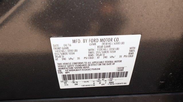 2016 Ford Explorer Platinum