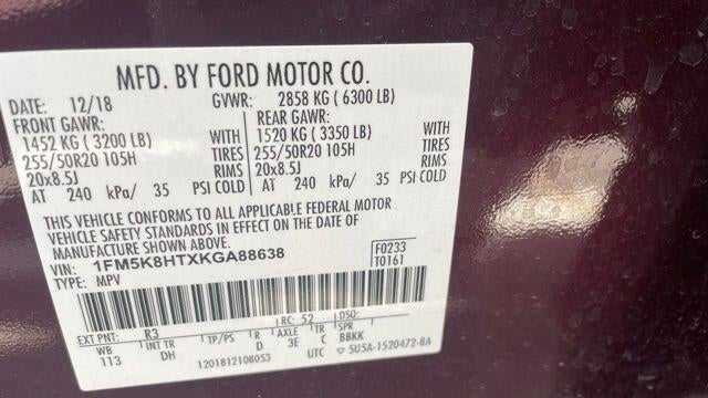 2019 Ford Explorer Platinum
