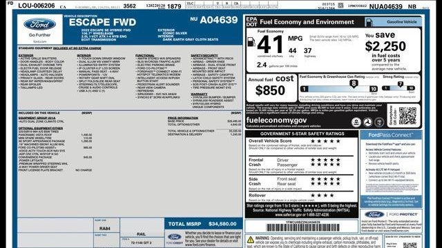 2022 Ford Escape Hybrid SE