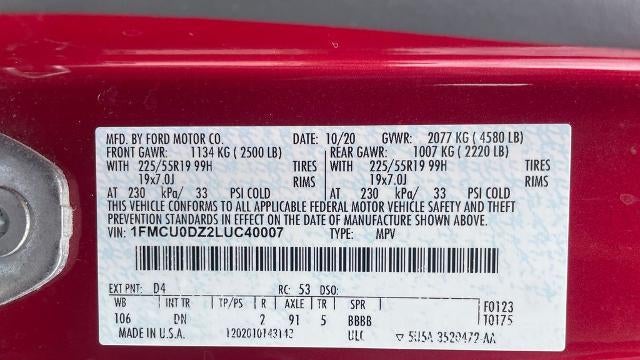 2020 Ford Escape Hybrid Titanium