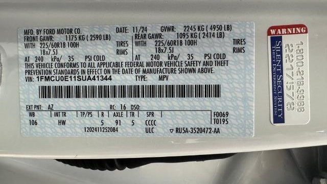 2025 Ford Escape Plug-In Hybrid PHEV