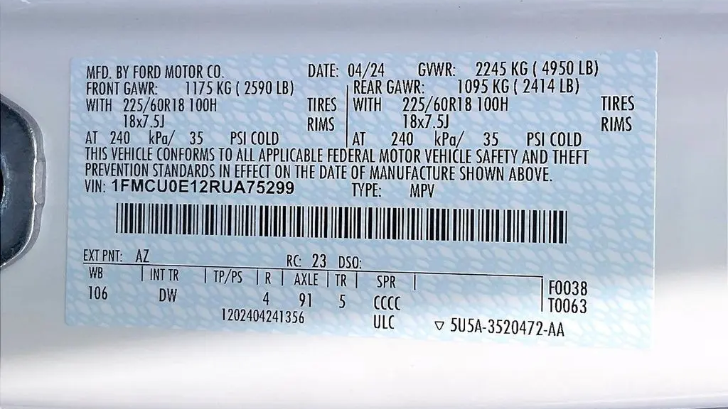 2024 Ford Escape Plug-In Hybrid PHEV