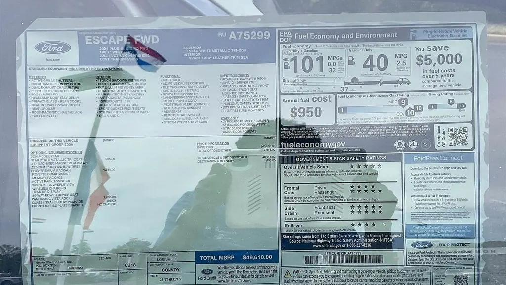 2024 Ford Escape Plug-In Hybrid PHEV