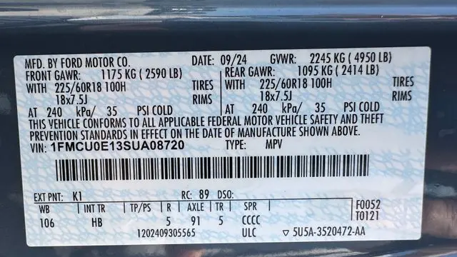 2025 Ford Escape Plug-In Hybrid PHEV
