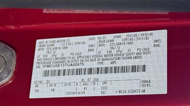 2026 Ford Escape Plug-In Hybrid PHEV