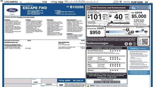 2024 Ford Escape Plug-In Hybrid PHEV