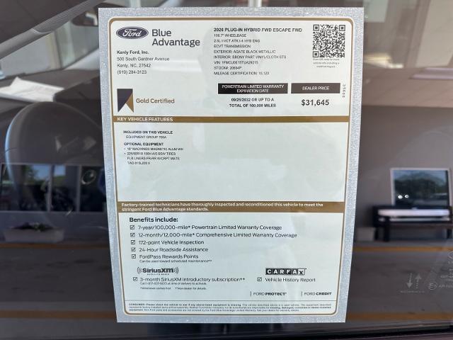 2026 Ford Escape - $31,645
