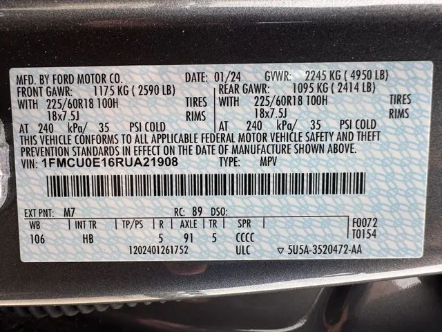 2024 Ford Escape - $23,501