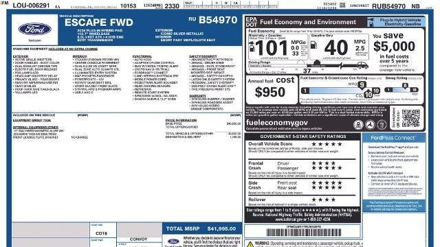 2024 Ford Escape Plug-In Hybrid PHEV