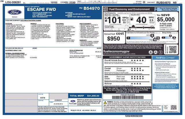 2024 Ford Escape - $32,170