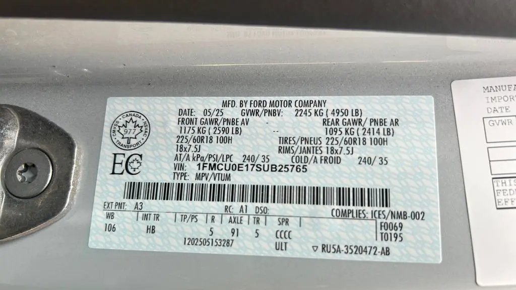 2025 Ford Escape Plug-In Hybrid PHEV