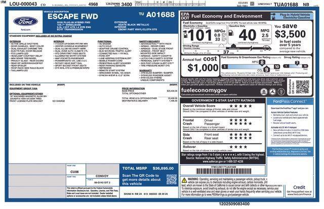 2026 Ford Escape - $31,261