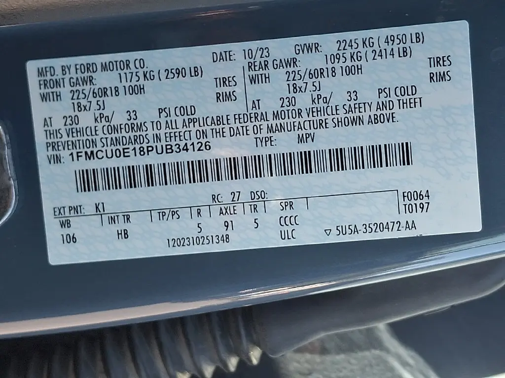 2023 Ford Escape - $20,200
