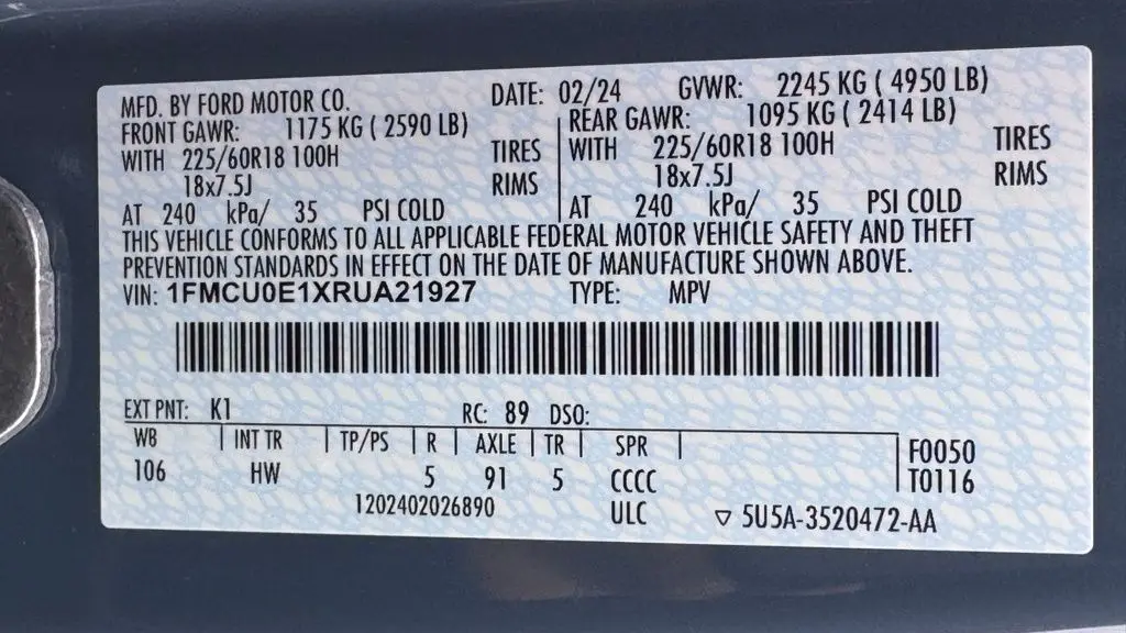 2024 Ford Escape Plug-In Hybrid PHEV