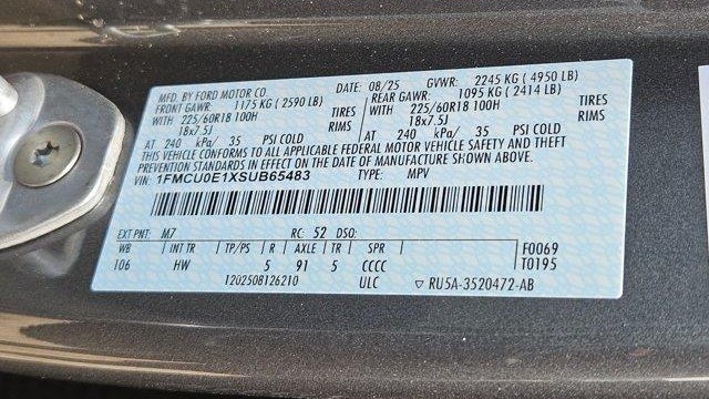 2025 Ford Escape Plug-In Hybrid PHEV