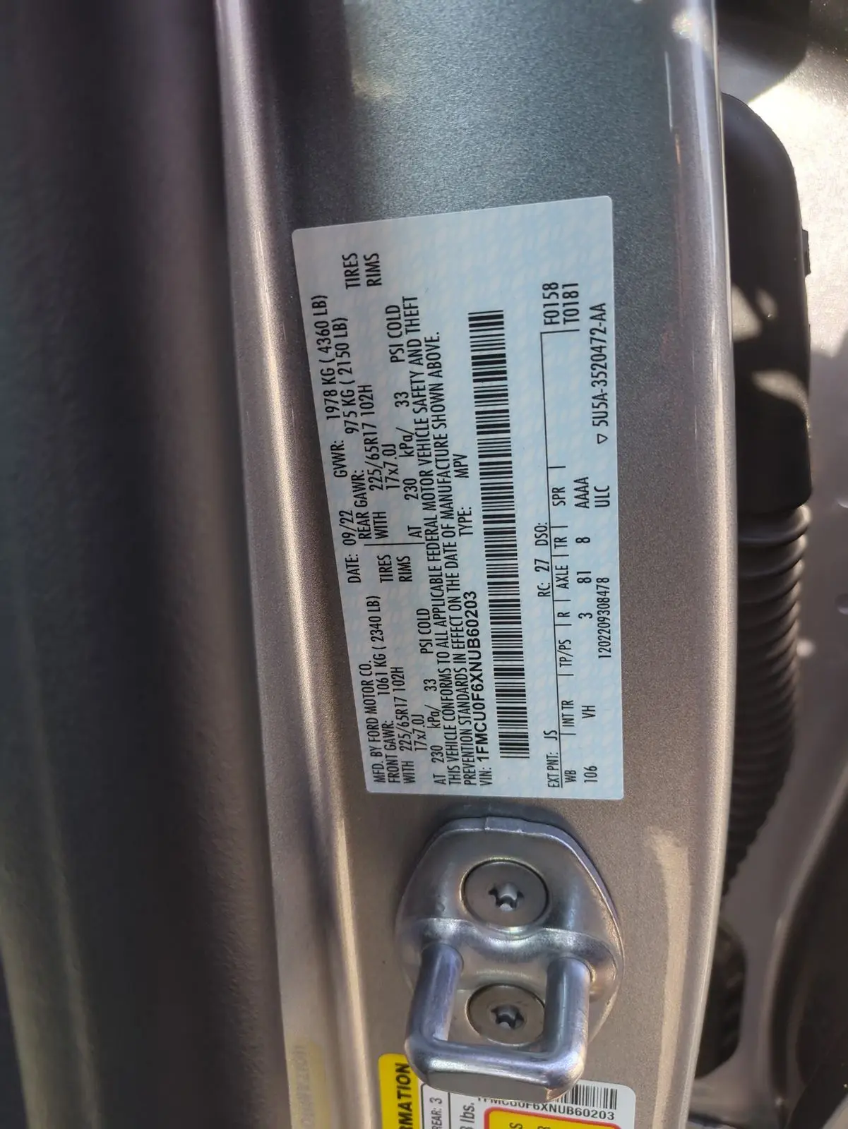 2022 Ford Escape - $19,900
