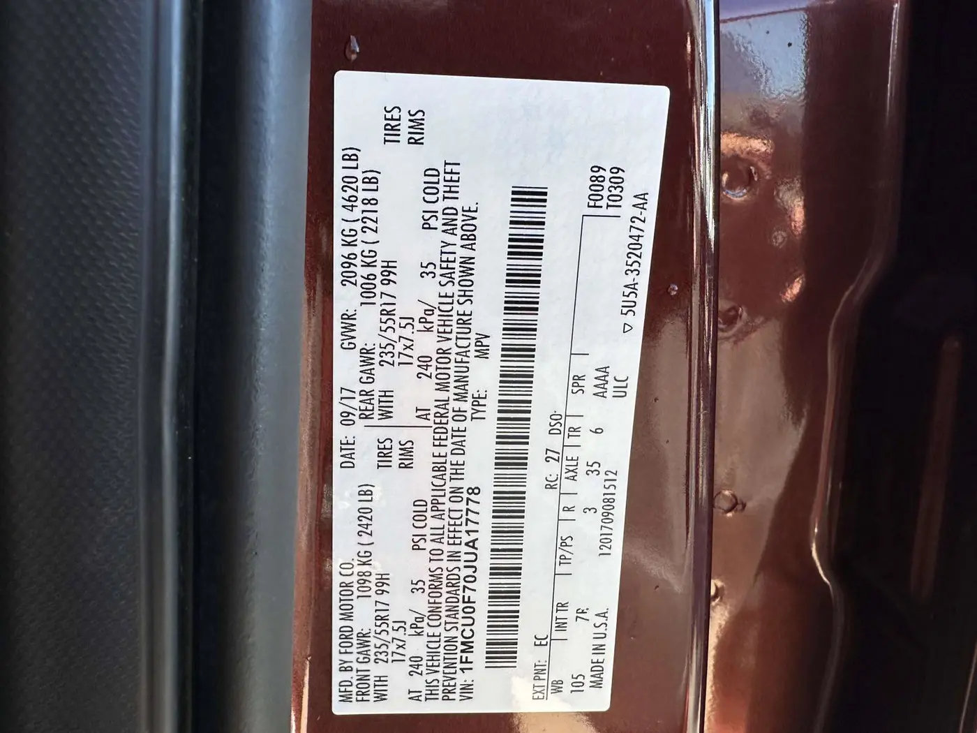 2018 Ford Escape - $13,200