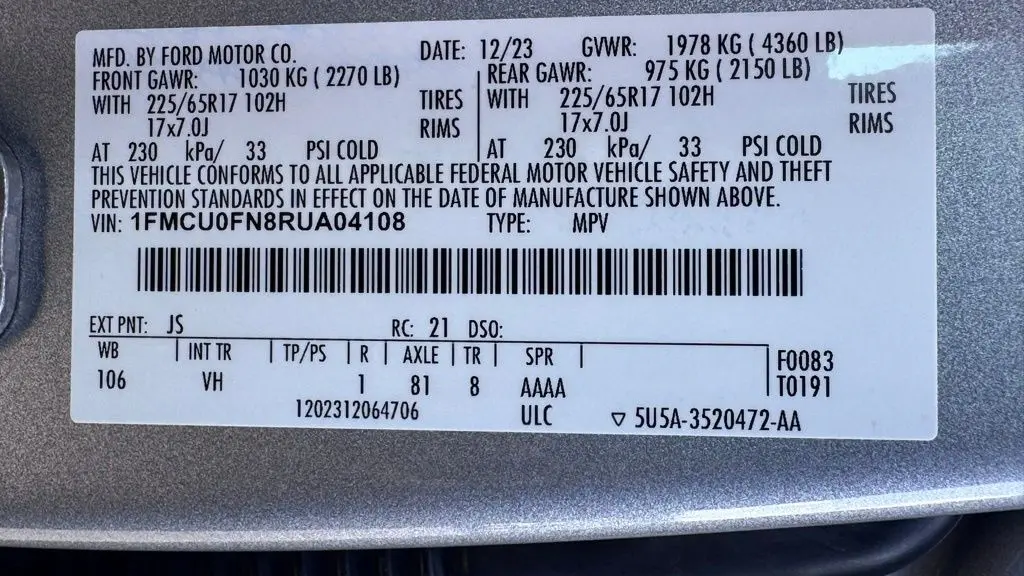 2024 Ford Escape Base