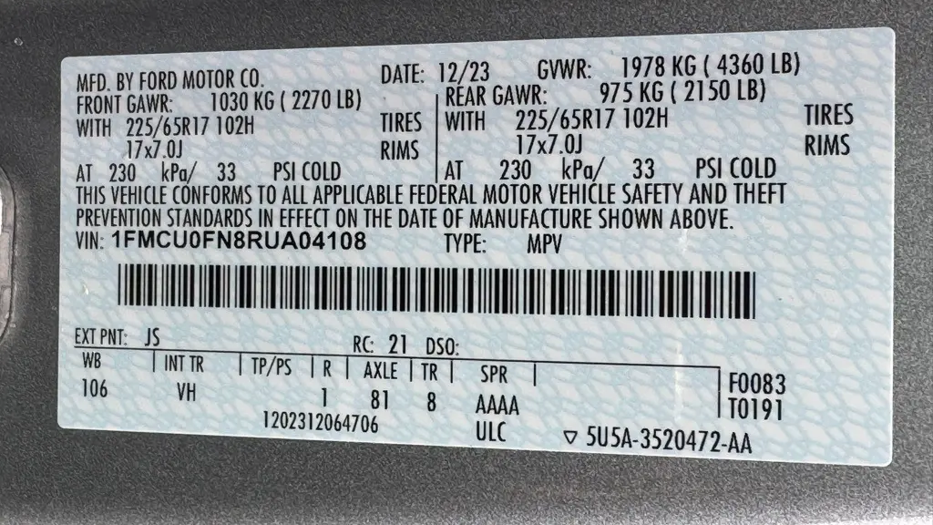 2024 Ford Escape Base