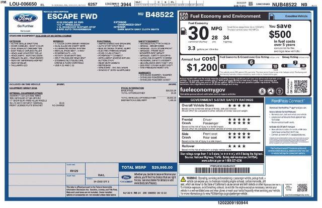 2022 Ford Escape SE — photo 1 of 9