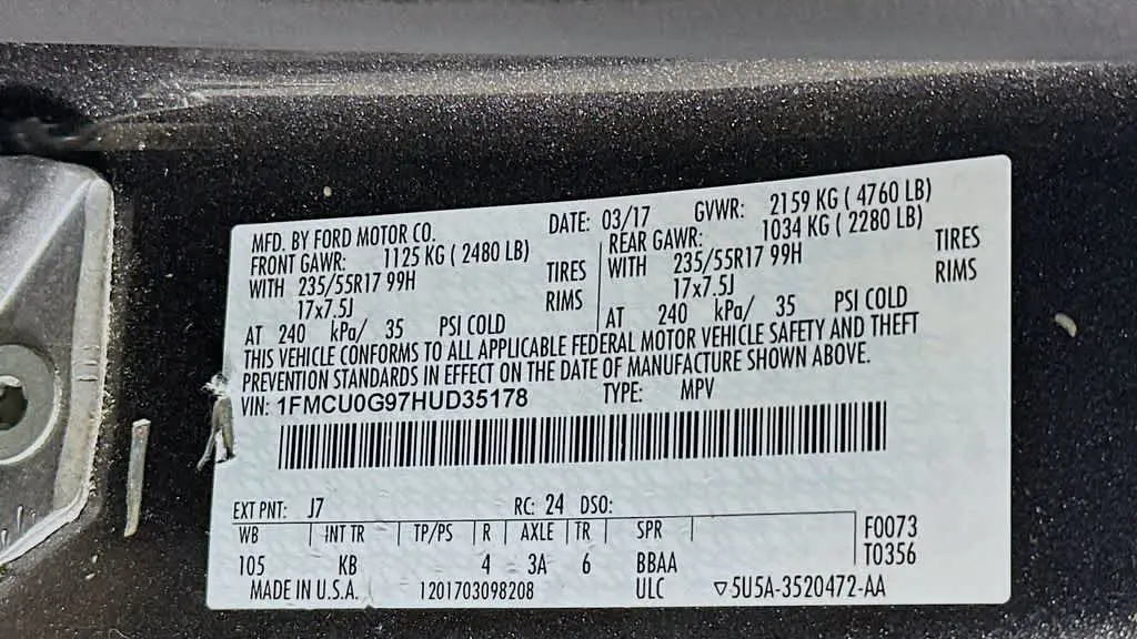 2017 Ford Escape SE