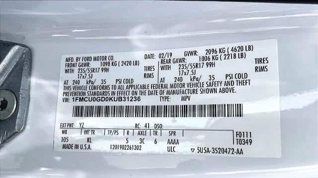 2019 Ford Escape SE