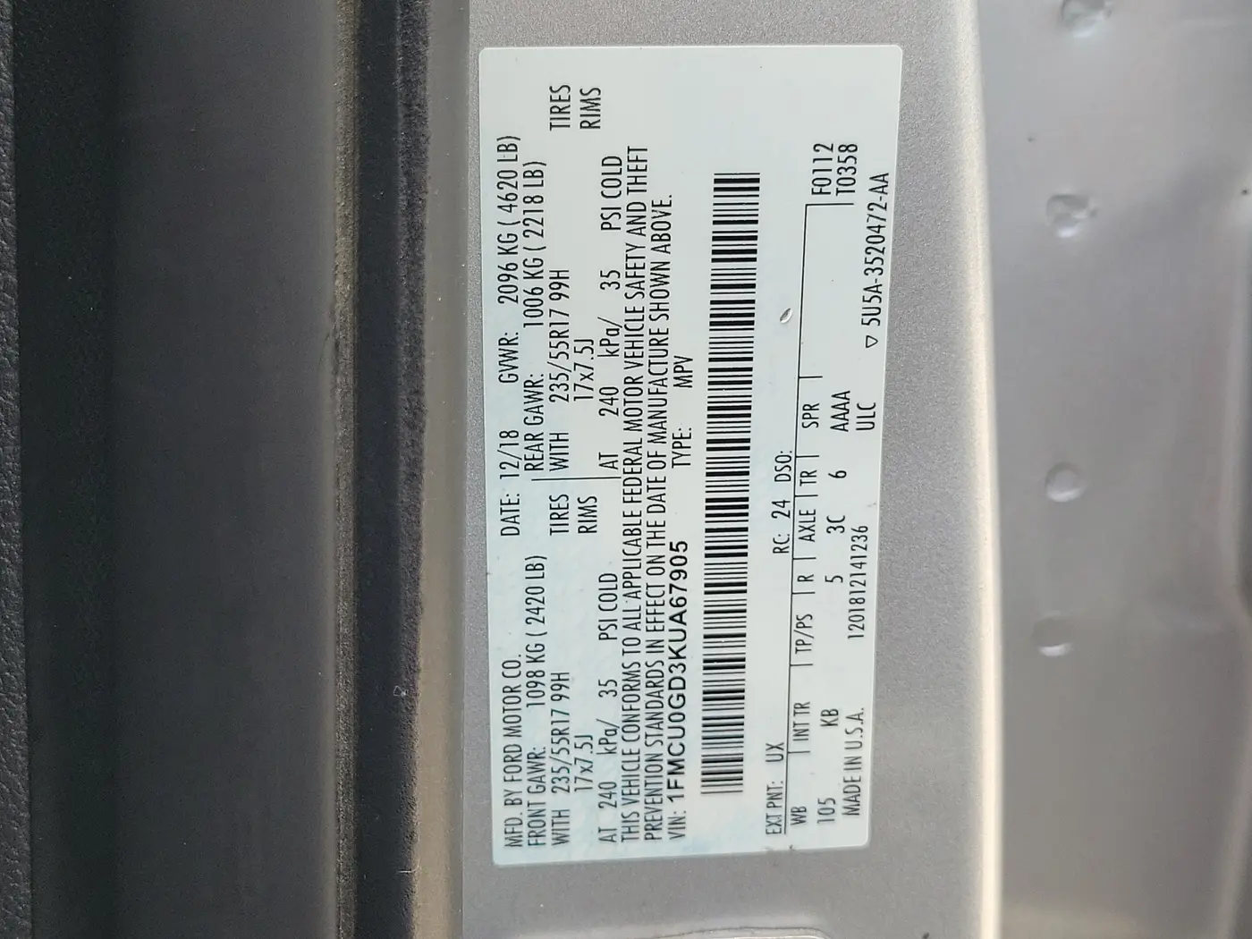 2019 Ford Escape - $10,990