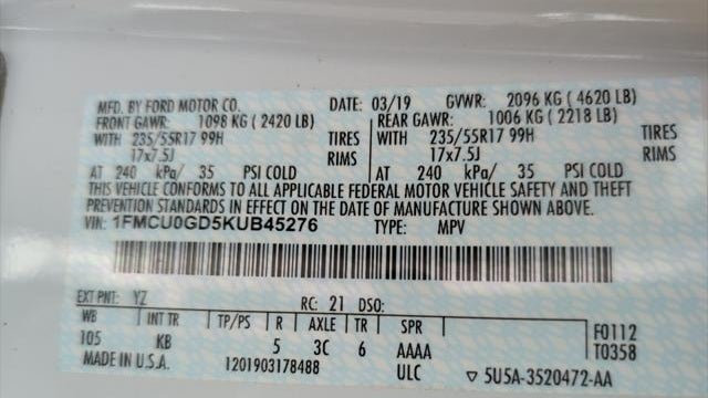 2019 Ford Escape SE