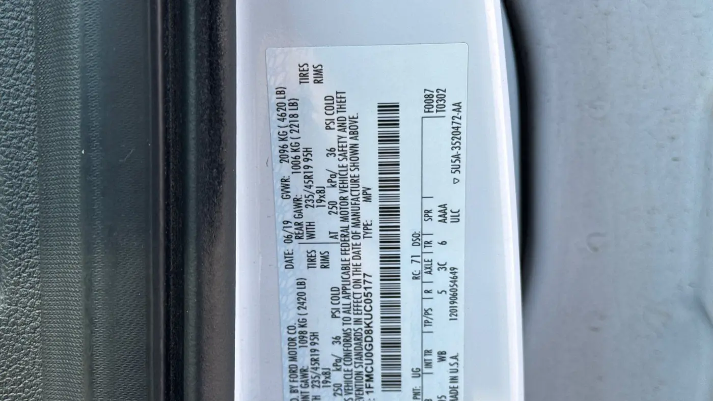2019 Ford Escape SE