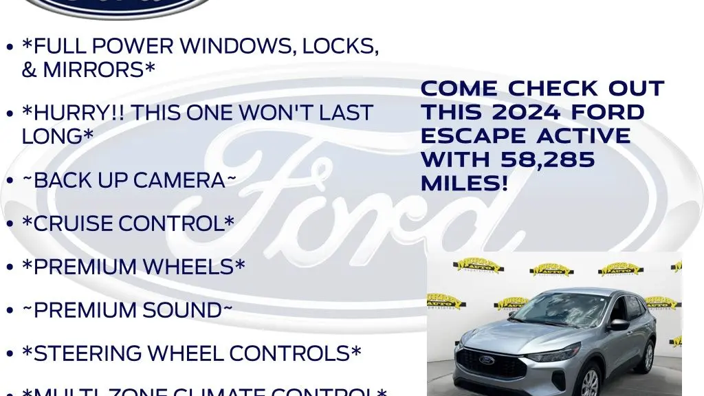 2024 Ford Escape Active